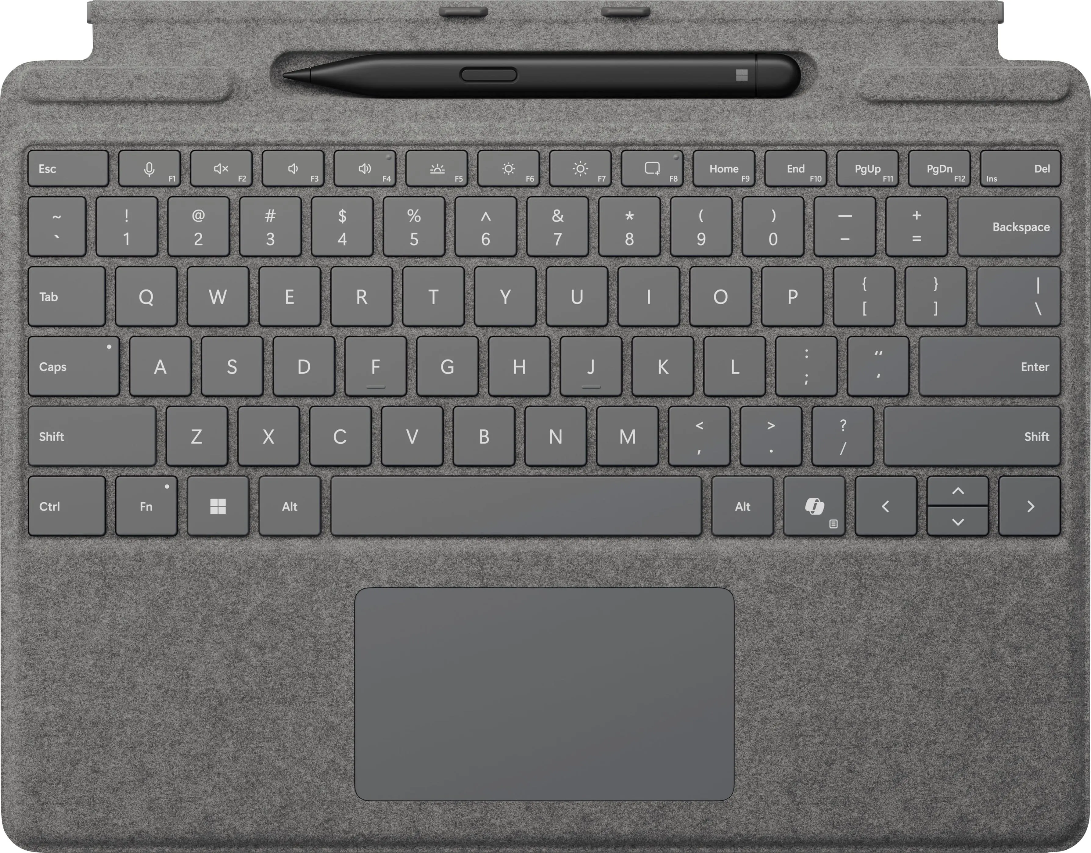 Microsoft - Surface Slim Pen (2nd Edition) and Pro Keyboard for Pro 13 (11th Edition), Pro 9, and Pro 8 - Platinum