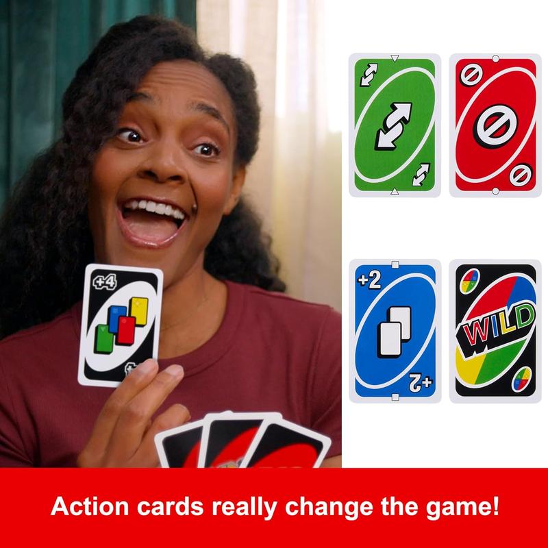 UNO Color & Number Matching Card Game for 2-10 Players