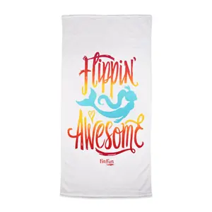 Flippin' Awesome Beach Towel