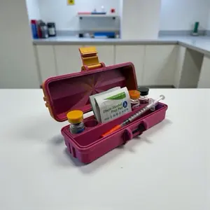 Peptide Storage Case, Peptide Travel Case, fits small 4 x 2mL Vials (17mm) fits accessories and more!