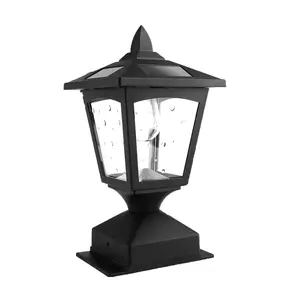 Solar Post Cap Lights Outdoor Waterproof Fits 4x4 5x5 Fence & Deck Posts Auto On/Off Warm White Landscape Lighting for Patio Yard Garden 1-Pack