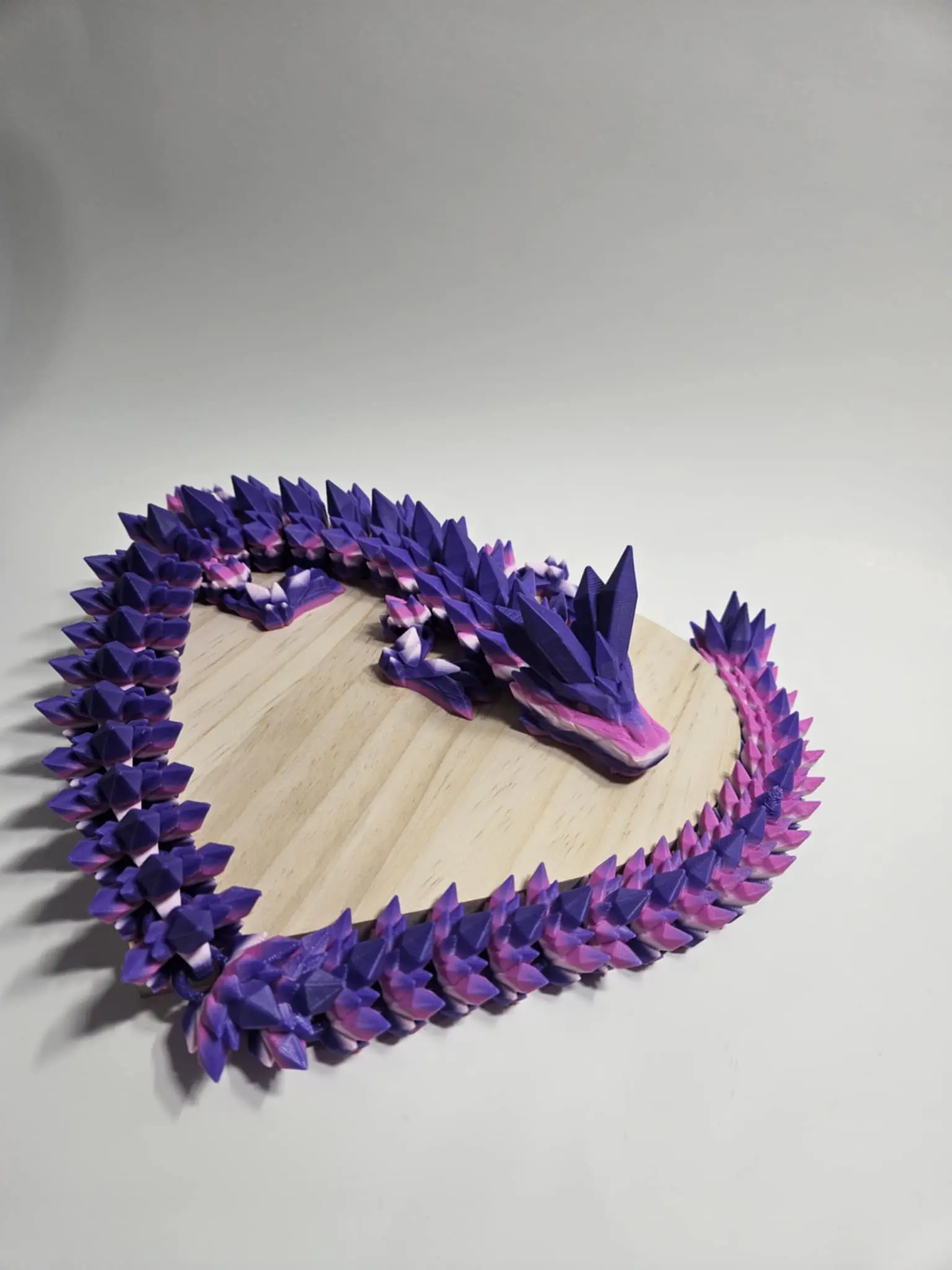 Cinderwing Crystal Dragon 3D Printed by Time2Dezign3d Unique Design Intricate Artwork for Collectors
