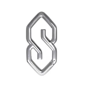 Super S-shaped Carabiner Nostalgic Middle School Students Cool S-shaped Not Suitable for Rock Climbing