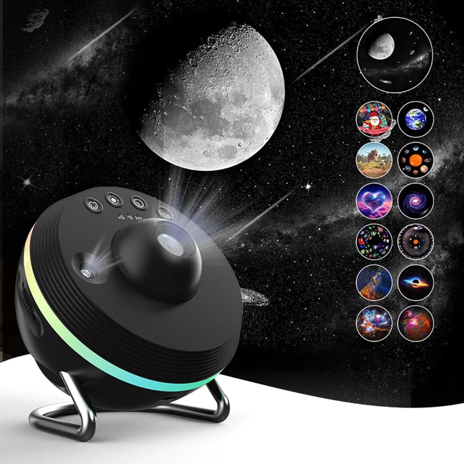 Galaxy Projector Night Light, USB Powered Galaxy Projector Night Light, Starry Sky Projector Night Light, Ambient Light for Bedroom, Home Decor
