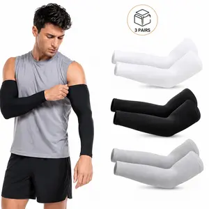 3 Pairs UPF 50+ UV Blocking Cooling Arm Sleeves| Breathable Unisex Sun Sleeves| Great Birthday Gift for Men Women, Ideal for Golf Fishing Cycling Outdoor & Daily Use