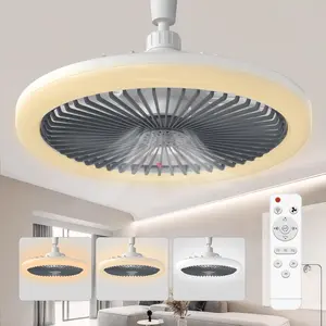 Socket Ceiling Fan Cool Light E26/E27 Base, Ceiling Fans with Light Cordless