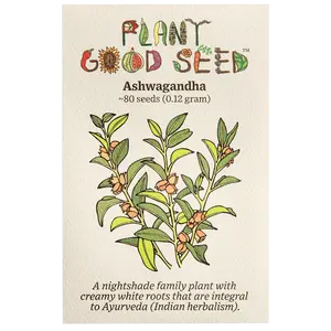 Ashwagandha Seeds for Planting: Ayurveda Herb, Withania somnifera, Ayurvedic Adaptogen - 80 Seed Packet