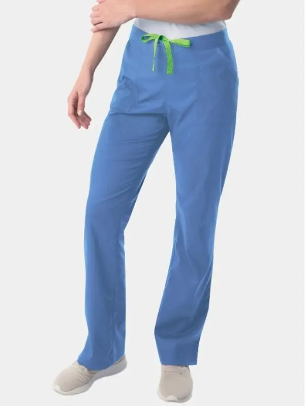 Landau Proflex Cargo Scrub Pants - 5-Pocket Fitted Scrubs with Elastic Waist & Drawstring for All Seasons