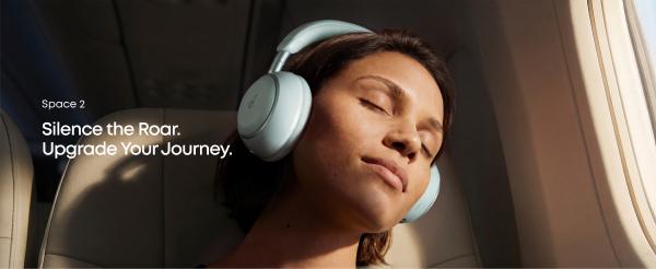soundcore Space 2 by Anker, Active Noise Cancelling Headphones, Comfortable Fit, 50H Playtime, LDAC HiRes Wireless Audio, Dual Connection, Clear Calls, Bluetooth 6.1, Nap Mode, Wearing Detection