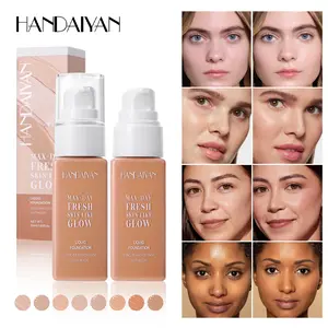 8 Color Liquid Moisturizing Makeup Foundation, Long Lasting Natural Finish, Medium Coverage, Quick Application, Ideal for Daily Use & Gifts
