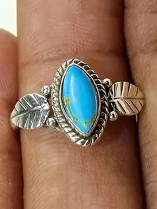 1 PC Romantic Faux Turquoise Ring For Women For Valentine's Day Gift Wedding Engagement Anniversary Party Jewelry