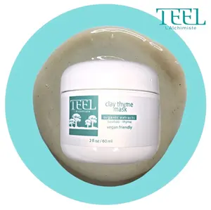 TEEL Clay Thyme Mask 2 fl oz - Organic Extracts, Vegan Friendly, Skincare, Comfort