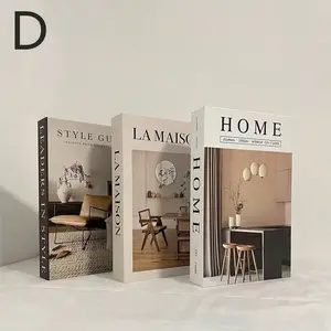 Modern Foldable Fake Book Set, Minimalist Home Office Decor, Fashionable Desk Ornament, Easy Assembly Required, Stylish Solution
