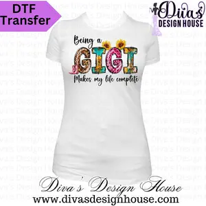 GiGi DTF Transfer| Mothers Day Tshirt Design| Ready to Press| DTF Prints| Image Transfers| No Vinyl Designs| MiMi Transfers| Direct to Film