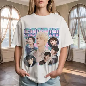 Soobin Kpop Vintage Graphic Tee, Bootleg Style T-shirt