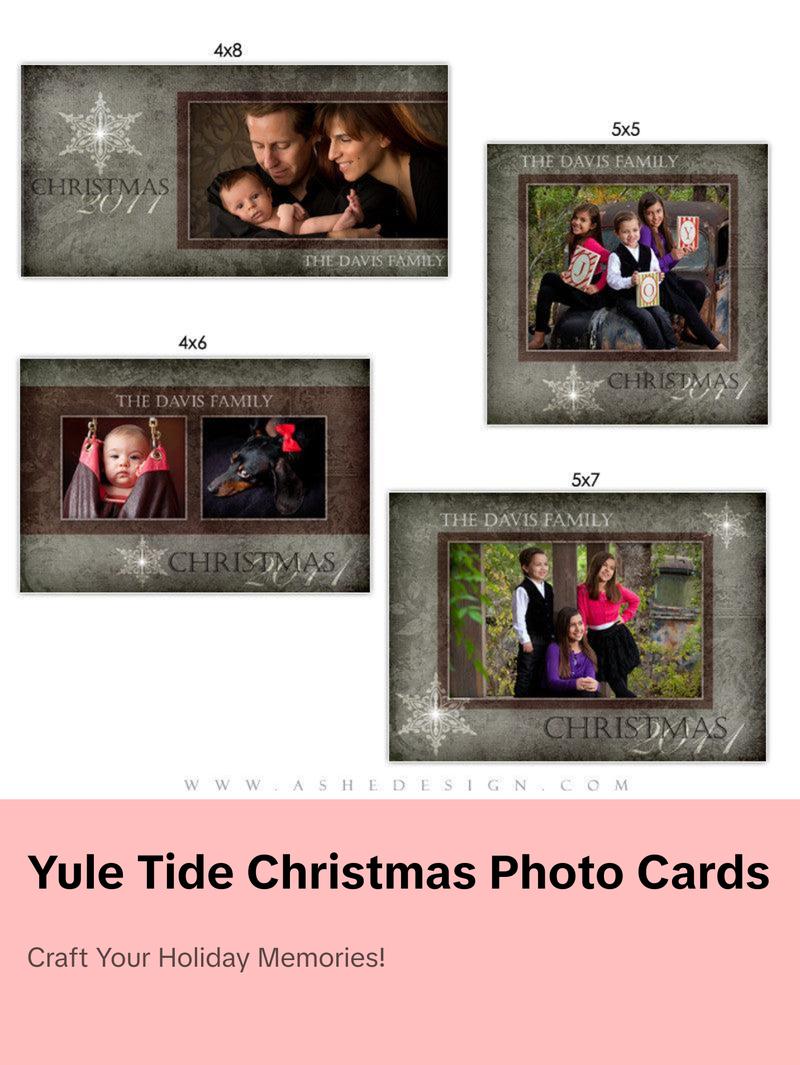 Christmas Photo Card Set - Yule Tide Christmas Photo Card Set - Yule Tide