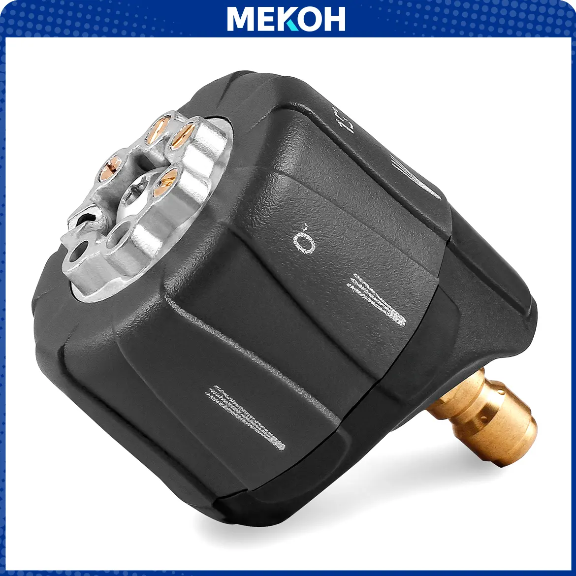 Pressure Washer Nozzle, 7-in-1 Quick Changeover Nozzle, Adjustable Pressure Washer Nozzle with 1/4 Inch Quick Connect, 3200 PSI Spray Nozzle