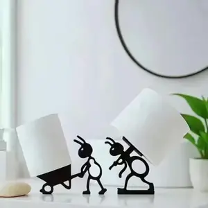 Adorable Ant-Shaped Toilet Paper Holder (Set of 2) - Self-Adhesive & Freestanding, Playful Bathroom or Office Decor, Bathroom Decoration Accessories, a Fun & Practical Gift Idea