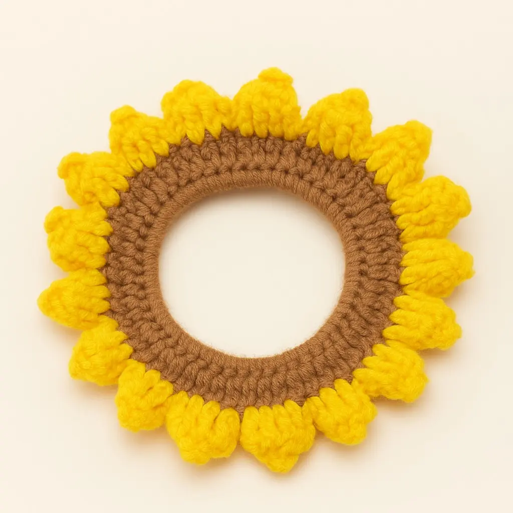 Crochet Sunflower Hair band