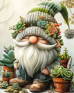 Dwarf succulent diamond painting kit circular 5D gemstone art complete set of drill bits DIY crafts decorative gifts diamond dots