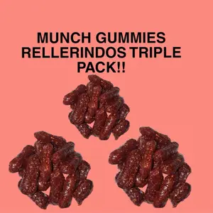 Munch Gummies ~ Rellerindos TRIPLE PACK Snack Candy ( 3x )