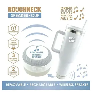 40 oz Tumbler with Removable Speaker