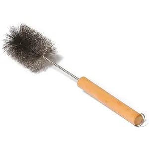 3.5Inch Stainless Steel Wire Brush for Cleaning Tent Wood Burning Stove Pipe and Chimney Pipes