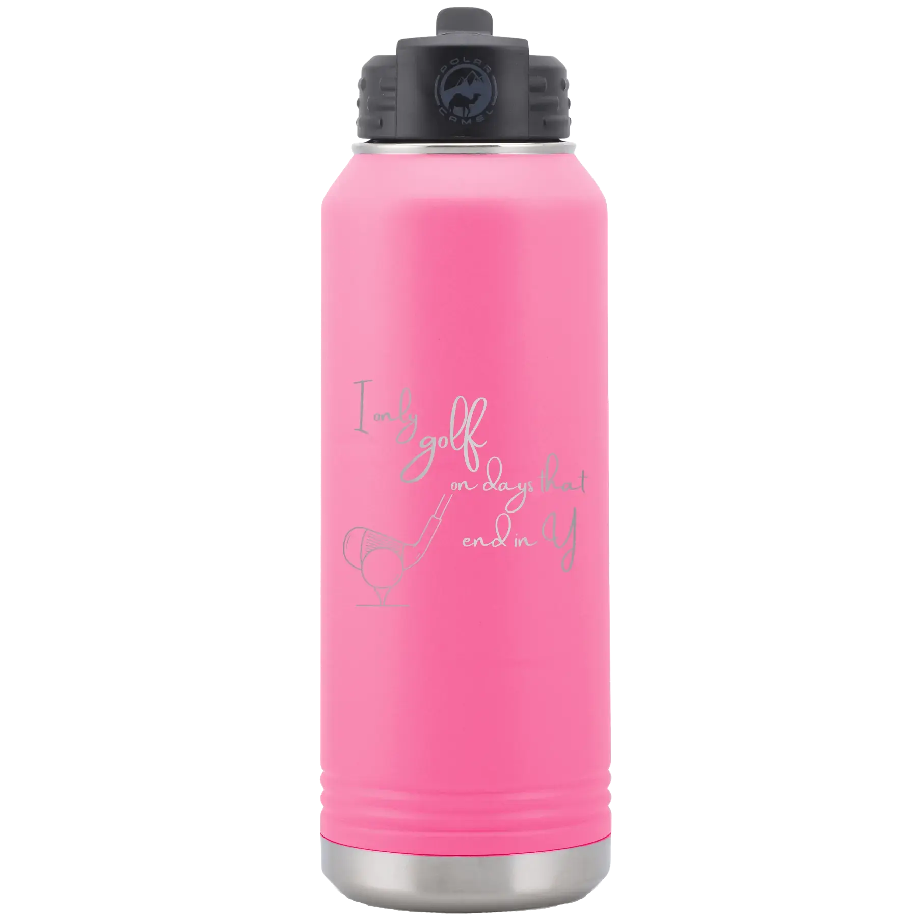 Personalized Days that end in Y 32 oz Water Bottle - Pink