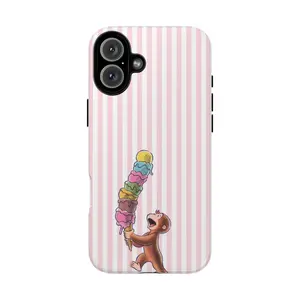 Curious George Phone Case Cartoon Compatible with iPhone 11, 12, 13, 14, 15, 16, 17 & Samsung S22 S23 S24 S25 S26 – check our available sizes