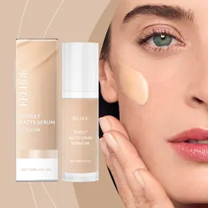 Eelhoe Luxurious Color-Changing Foundation with Hyaluronic Acid, Collagen, Natural Skin Tone, Long-Lasting Moisture, Suitable for All Skins
