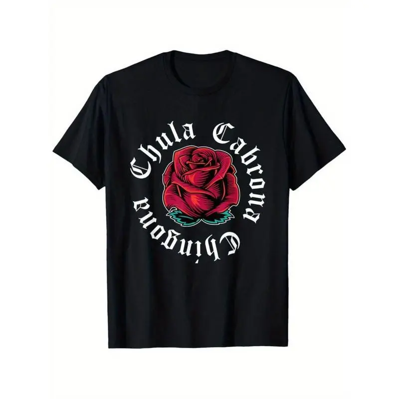 funny vintage graphic Womens Mexicana Chicana Mexican Chula Cabrona Chingona T-Shirt Men'S Crew Neck Fashionable Comfortable And Versatile