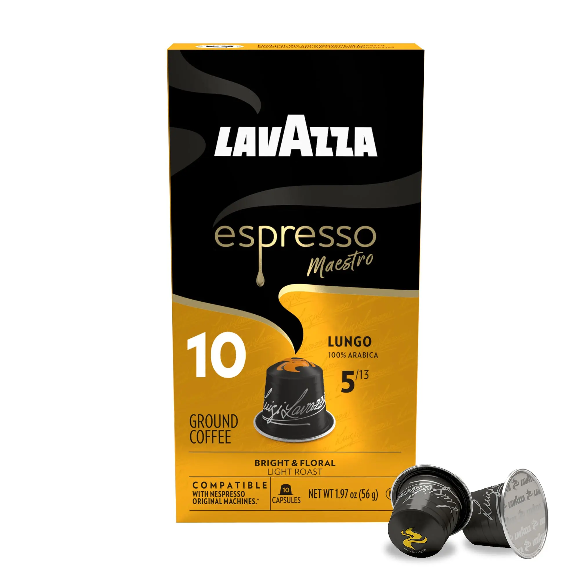 Lavazza Espresso Maestro Lungo Aluminum Compatible Capsules Lavazza Espresso Maestro Lungo Aluminum Compatible Capsules
