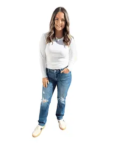 Chasing Time Mica Jeans-Dark