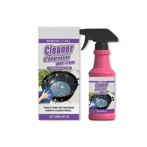 Fast Acting Grill Degreaser Spray, 120ML, Grill Cleaning Spray for Kitchen, Easy off Oven Cleaner for Home, Grills Cleaner for Outdoor Grills