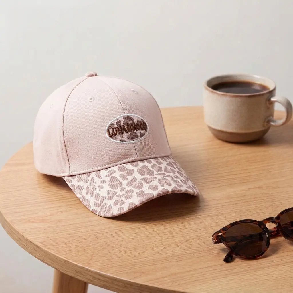 GUANHUA Retro Style Leopard Patchwork Baseball Cap - Unisex, Adjustable Buckle, Cotton Twill, 3D Embroidery, Hand Wash Only Hat for Birthday, Party, Daily Wear, Beach, Casual, Everyday, Fitted, Free Size, Lightweight, Embroidered Hats, Anti-Uv Hats campin