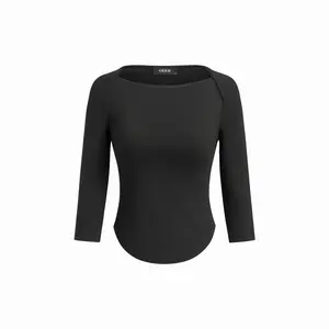 Cider Boat Neck Long Sleeve Tee