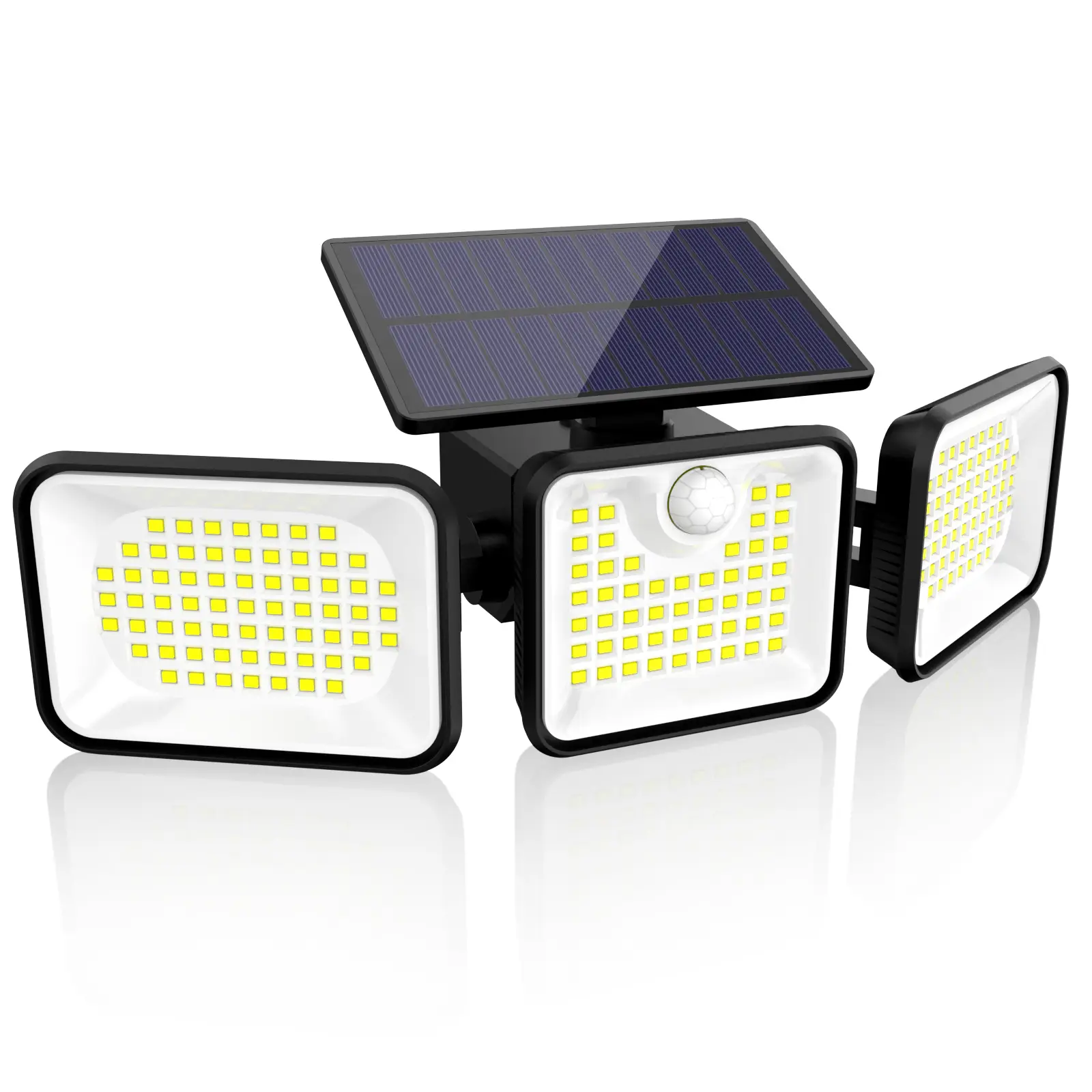 NEXPURE Solar Lights Outdoor, 180 LED Solar Motion Sensor Security Lights, Solar Flood Lights with 3 Lighting Modes, IP65 Waterproof for Garage Yard