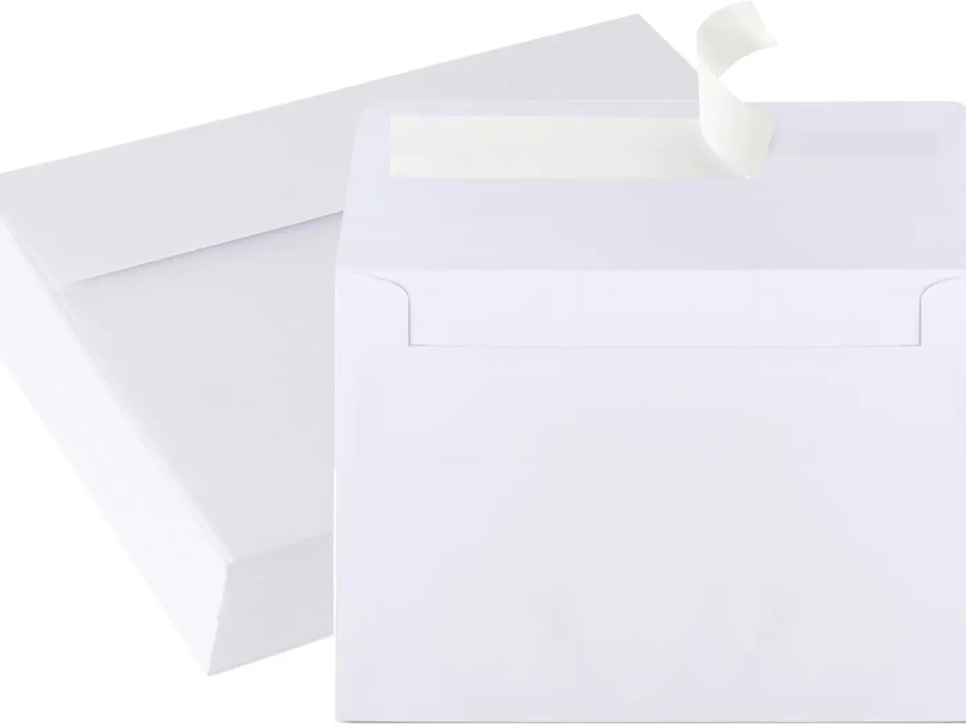 A2 Envelopes White, 100 Pack, Self Seal 120gsm Paper 4.375x5.75"  Cards, Size 4 3/8" x 5 3/4" Envelopes for Invitations