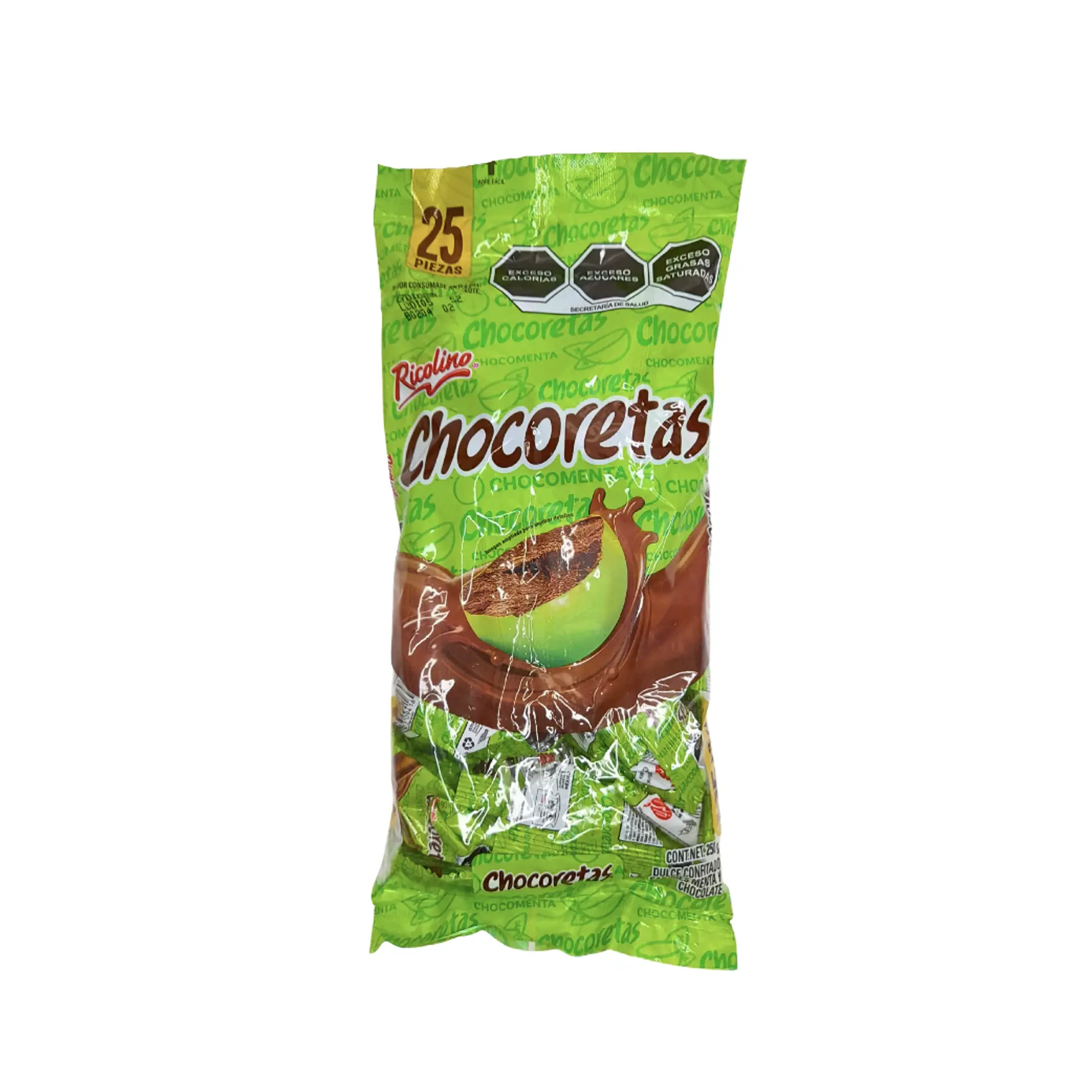 Ricolino Mini Chocoretas Mexican Candy 25 Pieces