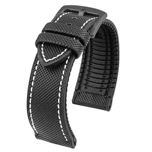 Nylon rubber watch strap suitable for Omega Seamaster Pilot and Seiko men's watches