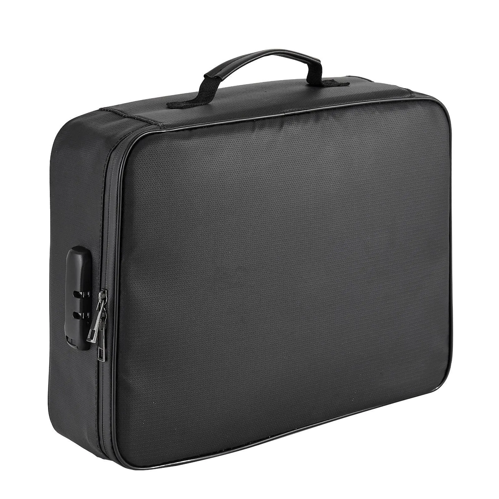 Fireproof Document Box with Lock, 1832°F Heat-Insulated & Waterproof, Portable Multi-Layer File Storage Organizer for Home Office Important Documents & Files
