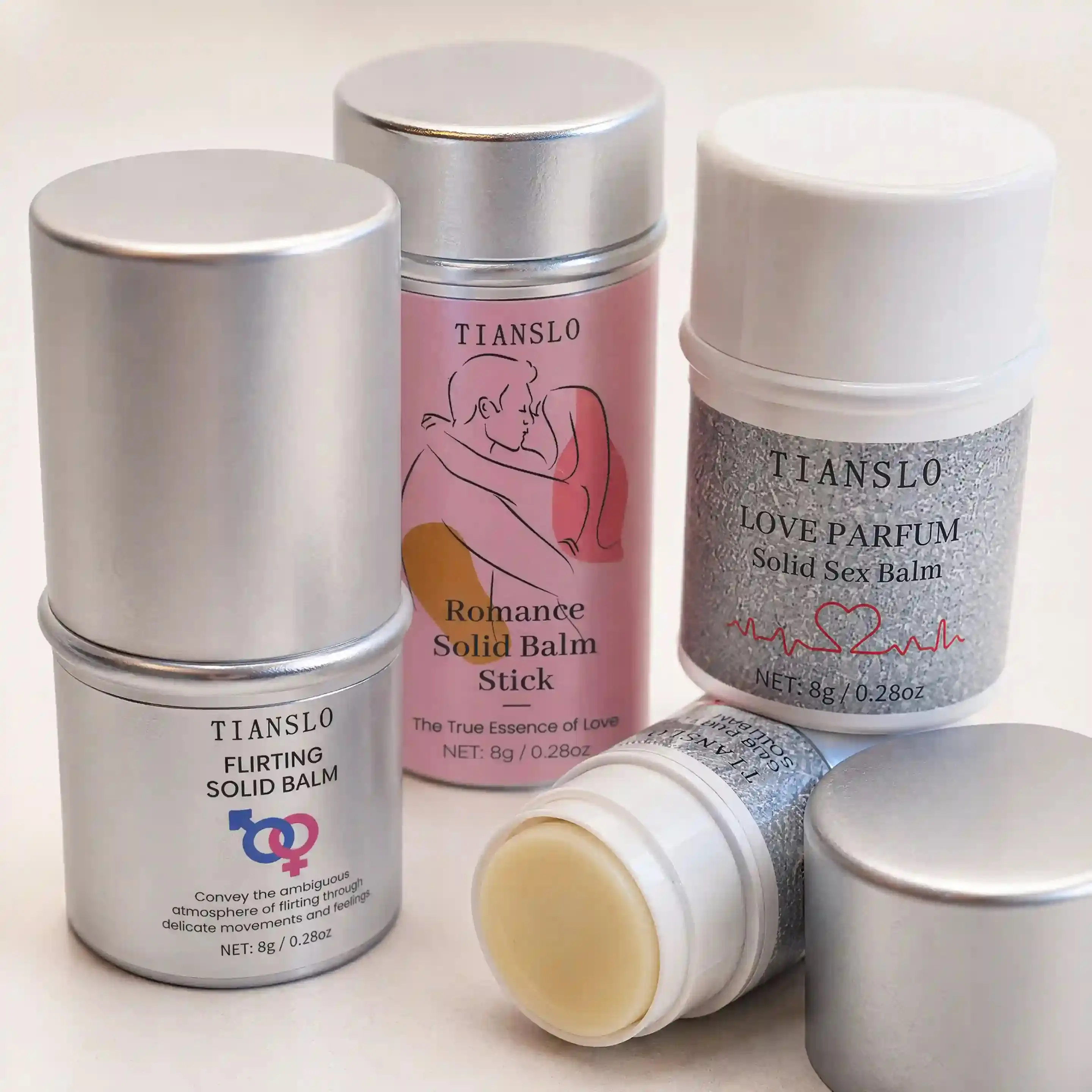 Solid Perfume Stick Trio - Portable, Alcohol-Free Vegan Personal Fragrance Set with Vanilla, Floral & Musk Scents, Fragrance Sets, Youth, Date-Night, Trio Set
