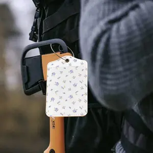 Floral Pattern Luggage Tag, Lightweight Stylish Luggage Tag Cover with Privacy, Travel Accessories, Travel Essentials, Traveling Gadgets, The Perfect Gift for Travel Blessings