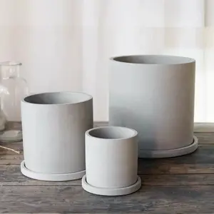 Large Concrete Silicone Flower Pot Mold Rectangular Concrete Planter Molds Various Sizes Round Concrete Molds Planter pot