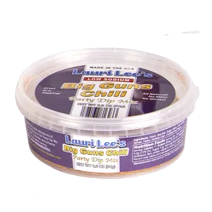 Lauri Lee's Big Guns Chili Dip Mix - Low Sodium Party Dip - 3 oz. Tub - Bring the Big Guns of Flavor to Your Next Party! - Made in USA