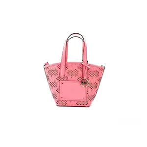 Pre-owned MICHAEL KORS Leather Messenger Bags Kimber Small Tea Rose 2 In 1 Zip Tote Messenger Bag Women's Purse