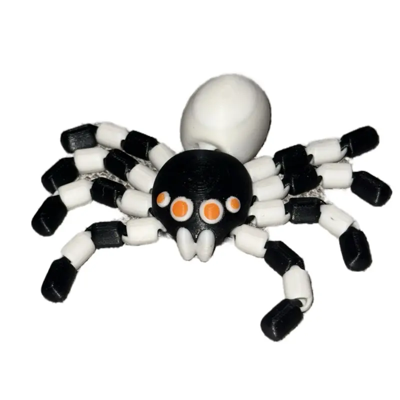 3D Printed Spider Fidget Toy Rotatable Articulated Office Desktop Ornament Adults Kid Toy Crafts Gift