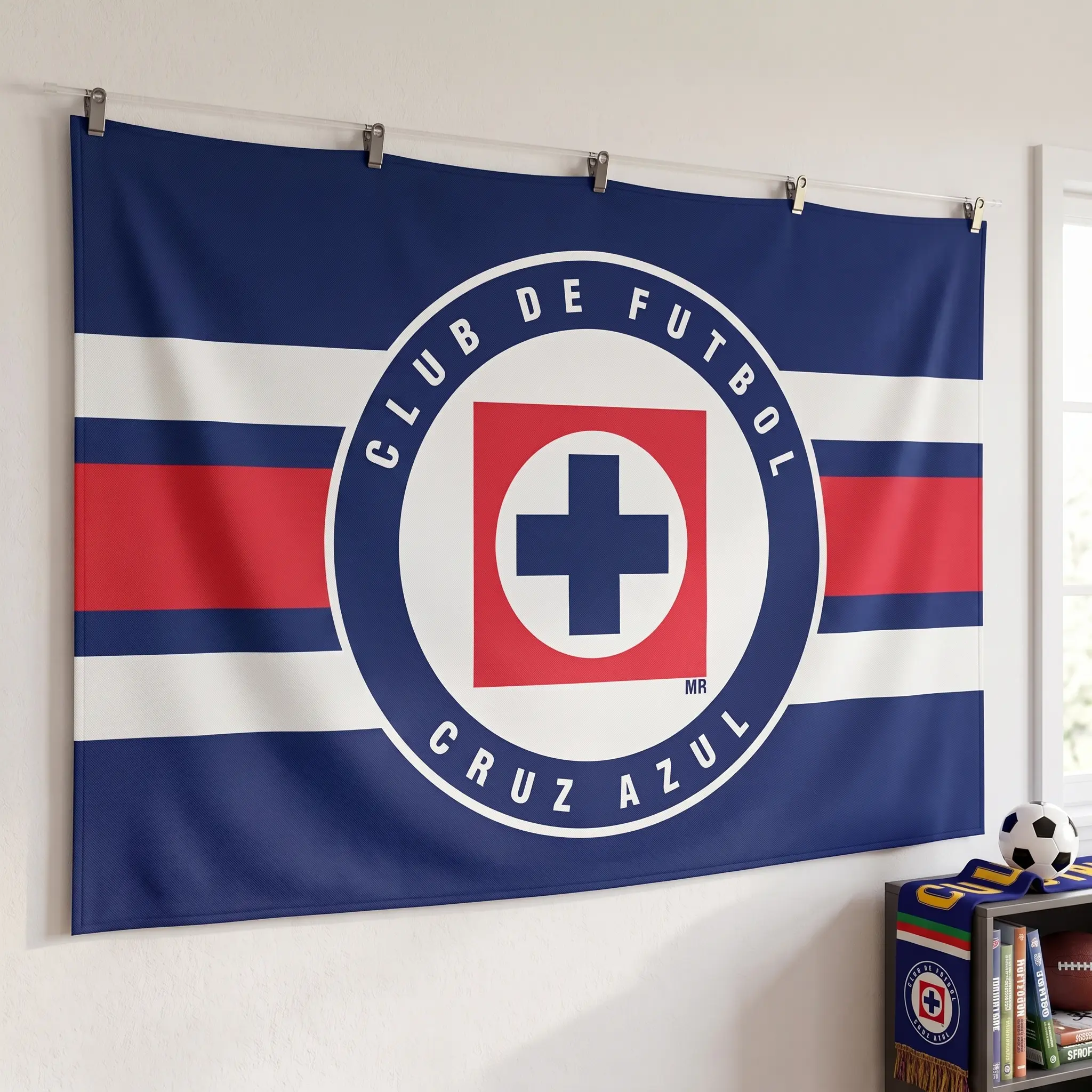 Cruz Azul La Maquina Mexico House Flag Sports Room Decor Football Fan Gift Futbol Soccer Wall Decor Banner Los Cementeros Wall Decor Tapestry