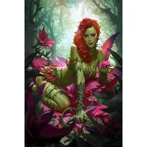 Dopamine Decor Manga Canvas Poster-Poison Ivy Cartoon Girl Manga Picture Print Wall Art Home Decor - POSTER 20"x30" Colorful Gifts Room Decoration Ornaments Artistic Photo