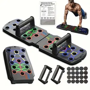 20 in 1 Push Up Board, Foldable Push Up Stand, Strength Training Equipment, Push Up Handles for Home Gym, Push Up Bars, Home Fitness Equipment, Adjustable Multifunctional Workout Equipment, Portable Gym Equipment